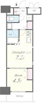 ルーツ新宿若松町 1303 間取り図