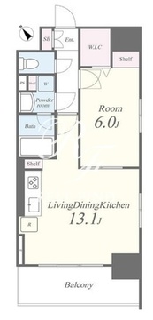 キャナルテラス品川 307 間取り図
