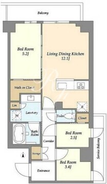 コンフォリア竹ノ塚イースト 209 間取り図