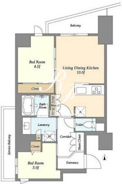 コンフォリア竹ノ塚イースト 414 間取り図