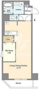 アルファコート谷在家 803 間取り図