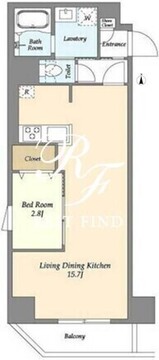 アルファコート谷在家 1103 間取り図