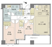 ザ・パークハウス千代田六番町 603 間取り図