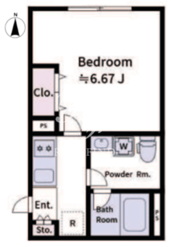 アラート大山 106 間取り図