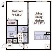 アラート大山 206 間取り図 ?>