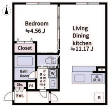 アラート大山 306 間取り図