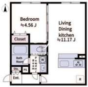アラート大山 406 間取り図 ?>