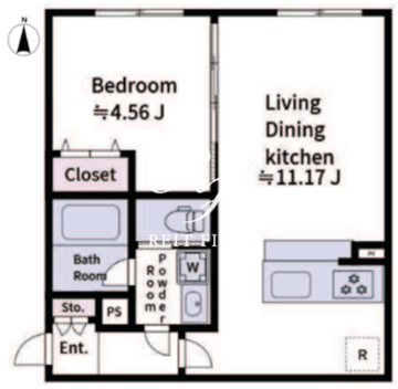 アラート大山 406 間取り図