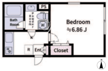 アラート大山 307 間取り図
