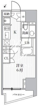 シーズンフラッツ大井町 N-301 間取り図
