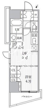 シーズンフラッツ大井町 N-303 間取り図