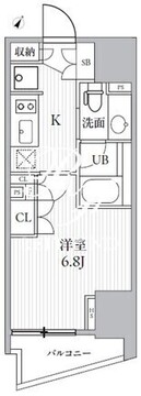 シーズンフラッツ大井町 N-501 間取り図