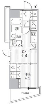 シーズンフラッツ大井町 N-503 間取り図