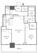 リエトコートアルクスタワー 1704 間取り図