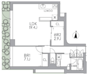 グランデュオ中野7 101 間取り図