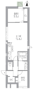 グランデュオ中野7 205 間取り図
