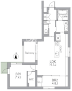 グランデュオ中野7 303 間取り図 ?>