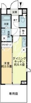 クラリティア池上 101 間取り図