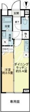 クラリティア池上 103 間取り図