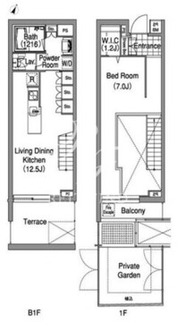 コンフォリア早稲田 109 間取り図