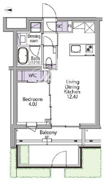 イプセ白金台 101 間取り図