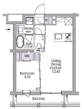 イプセ白金台 403 間取り図
