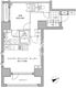 パークハビオ八丁堀 706 間取り図