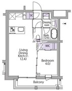 イプセ白金台 302 間取り図 ?>