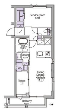 イプセ白金台 204 間取り図