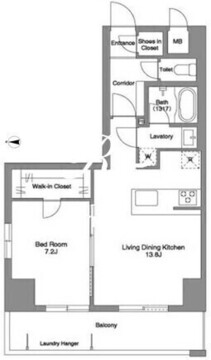 プリマステラ 801 間取り図