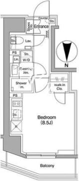 ザ・パークハビオ蒲田 602 間取り図