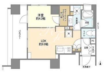 パークリュクス虎ノ門 201 間取り図