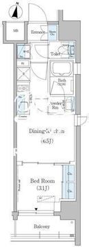 アーバネックス浅草 604 間取り図