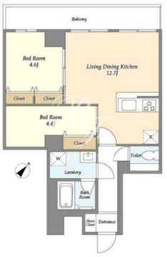 グランカーサ西葛西 301 間取り図