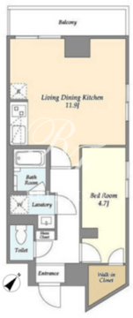 グランカーサ西葛西 702 間取り図