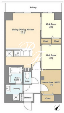 グランカーサ西葛西 502 間取り図