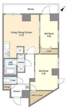 グランカーサ西葛西 602 間取り図