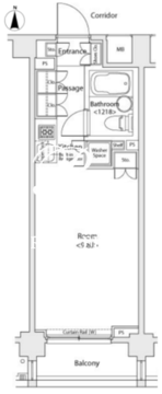 イプセ蒲田ウエスト 507 間取り図