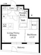 ルネサンスコート目黒南 202 間取り図
