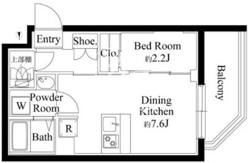 ルネサンスコート目黒南 204 間取り図