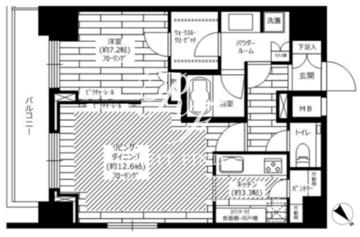 グランドコンシェルジュ六本木 2004 間取り図