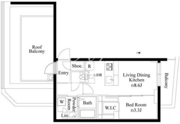 ルネサンスコート目黒南 301 間取り図