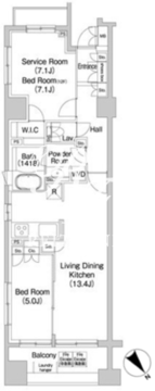 コンフォリア本駒込 202 間取り図
