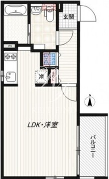 アレーロ北参道 202 間取り図