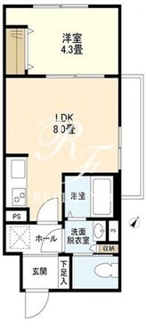 ウェルスクエアイズム巣鴨 401 間取り図