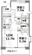 アクティ目黒駅前 2-401 間取り図