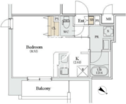 カスタリア人形町3 906 間取り図