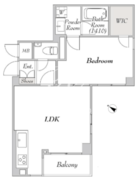 ミリアレジデンス高輪 204 間取り図