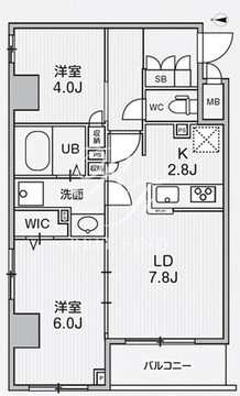 アリビス中野 101 間取り図