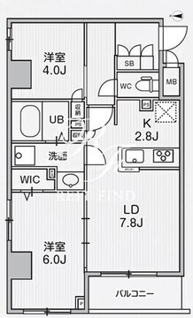 アリビス中野 201 間取り図